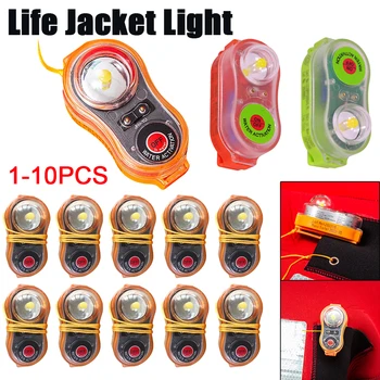 1-10pcs הוביל ז ' קט החיים אור באנרגיה עמיד למים חירום המצופים אור קל הצלת חיים מנורת אזהרה