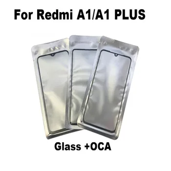 10Pcs/הרבה Xiaomi Redmi A1 + פלוס מסך מגע הפאנל הקדמי החיצוני LCD עדשת זכוכית עם אוקה