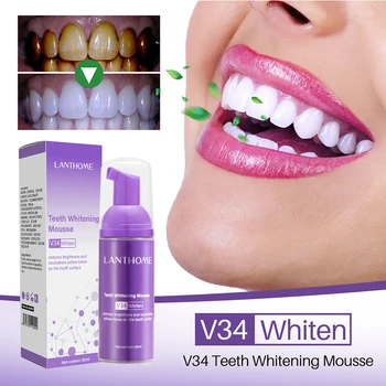 50ml הלבנת משחת שיניים טבעית קצף שטיפת הפה מוס הלבנת Teethpaste היגיינה כלי הנשימה שיניים אוראלי ניקוי היגיינה