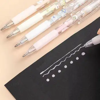 6Pcs מעשי מחלק עט עט-קליפ פלסטיק נקודה דבק עט צבע מוצק נקודה דבק עט סטיק