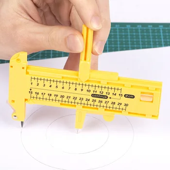Mutifunctional מצפנים המעגל חותך נייר מתכוונן גוזם סיבוב כלי חיתוך עגול דגם 1cm-30 ס 