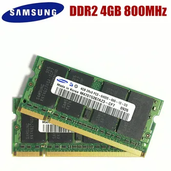 Samsung המחשב הנייד זיכרון 4GB PC2-6400S 5300S DDR2 667 MHz 800 המחברת 4G RAM 800 667 5300S 6400S 4G 200-pin so-DIMM