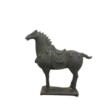בציר פליז סוס תליון פסלונים מיניאטוריים באמנות מלאכת יד השולחן קישוטי רטרו קישוט הבית
