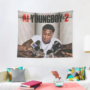 הטוב ביותר אי YoungBoy 2 עטיפת האלבום שטיח אריחי אסתטי תלייה על קיר חדר השינה מותאם אישית שטיח