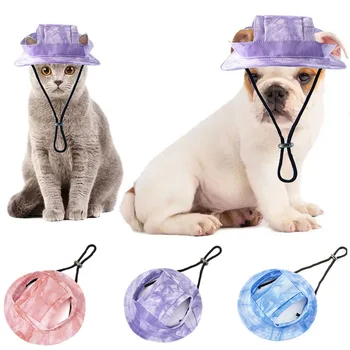 הכלב כובע עם אוזניים חורים עבור כלב קטן כותנה חתול כובע כלב בייסבול החוף מצחיית הכובע גור חיצוני קאפ כיסוי הראש אביזרים עבור חיות מחמד