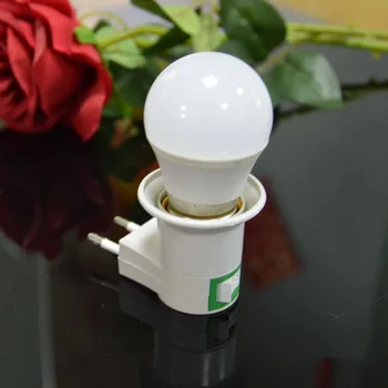 המנורה בסיס E27 LED אור זכר שקע האיחוד האירופי סוג מתאם תקע ממיר עבור הנורה מנורת מחזיק עם לחצן הפעלה/כיבוי