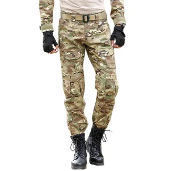 העיר מכנסי הסוואה טקטי CS משחק מלחמה מטען צפצף עם מגיני ברכיים חיצונית טרקים הסוואה בגדים מכנסיים צבאיות הצבא המכנסיים