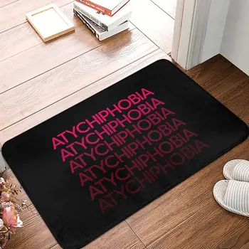ורוד Atychiphobia החלקה שטיח מחצלת השינה אמבטיה מחצלת דלת הכניסה קישוט השטיח