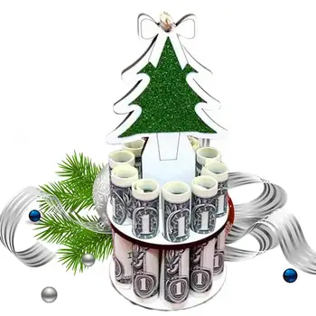 חג המולד מזומנים מחזיק כסף חג המולד מחזיק עם שלג אייל עץ דפוסי כסף מנפק למשוך החוצה ערכת מתנה לילדים