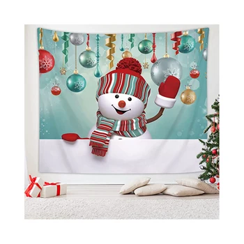חג המולד שטיח קיר שלג חג המולד צבעוני התכשיטים עבור חדר השינה, הסלון המעונות קיר בעיצוב