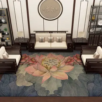 חדש בסגנון סיני השטיח בסלון חדר פנאי ללמוד על השטיח קישוט פרחים קלאסי גדול שטח החלקה שטיח הרצפה