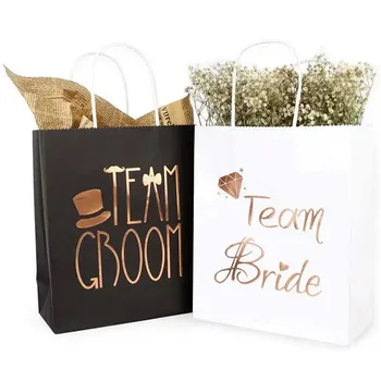 חתונה צוות החתן ואת צוות הכלה כף יד מתנה אריזת התיק מסיבת חתונה שקיות מתנה