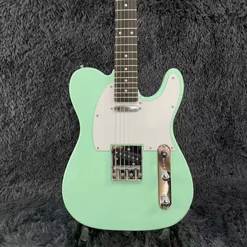 טל-גיטרה חשמלית גוף מוצק צבע ירוק רוזווד סקייט אצבעות באיכות גבוהה Guitarra משלוח חינם