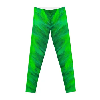 ירוק פרווה חותלות ספורט מכנסי טייץ לנשים