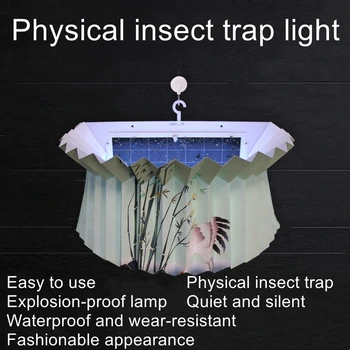 יתוש מנורת קיר רכוב לעוף מנורת led מנורה נגד יתושים מקורה יתוש מדביר מסחרי חרקים מלכודת המנורה