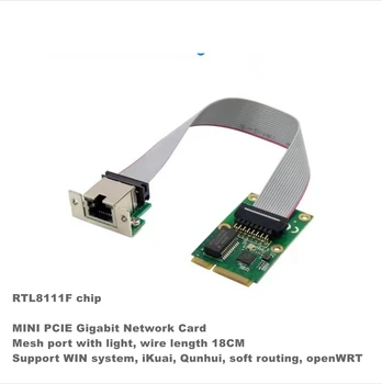 כרטיסי רשת Mini PCI-E כרטיס רשת 1000Mbps Ethernet NIC RJ45 LAN מתאם רשת על מחשב PC RTL8111F