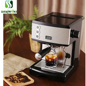 לאטה יצרנית המכונה 15bar לחץ קפה, מכונת אספרסו שהופך את המכונה עם חלב לקפוצ ' ינטור אבקת קפה מכונת אספרסו