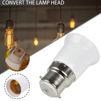 לבן B22 כדי הנורה E27 מתאם המרה מנורה מחזיק נייד אורות בסיס שקע בורג כידון מתאמי