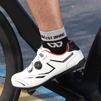 ללא דפורמציה 1 זוג רך טוב Breathability ספורט גרביים ללא-פילינג אמצע שוק גרביים בסדר תפרים רכיבה על אופניים אספקת