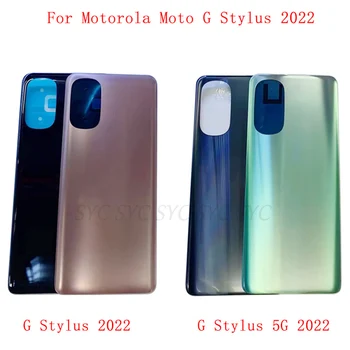 מכסה הסוללה האחורי פאנל הדלת דיור מקרה עבור Motorola Moto G Stylus 5G 2022 כריכה האחורית עם לוגו של תיקון חלקים