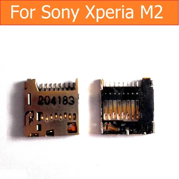 מקורי TF כרטיס זיכרון מגש עבור Sony xperia M2 Aqua S50H S50T D2303 D2305 D2306 זיכרון SD חריץ לכרטיס עבור סוני M2 קורא כרטיסי SD