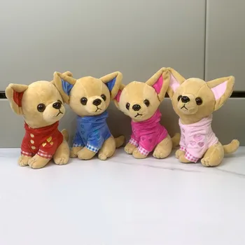 מקסים 18cm כלבי צ ' יוואווה קטיפה צעצוע בובת ילדים המתנה הטובה ביותר 4 צבעים 1pcs