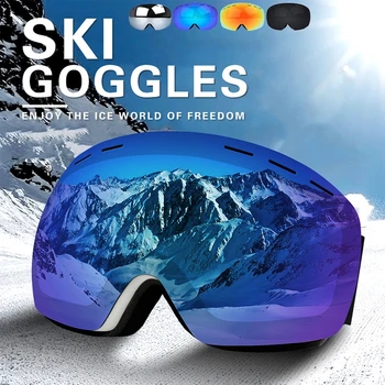 משקפי סקי גברים סנובורד משקפי נשים חורף בחוץ שלג UV400 משקפי שמש כפול שכבות עדשות אנטי פוג סקי משקפי 안경 고글