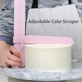 מתכוונן עוגה מגרד פונדנט מריות עוגת קרם קצה חלקה לקשט עוגה כלים DIY סיר אביזרים למטבח