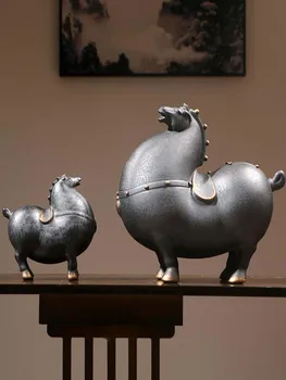 סלון מזל, מזלות טאנג סוס קישוט יצירתי הסינית החדשה בעלי חיים מרפסת שולחן קישוט הבית מלאכת יד