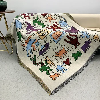 ספה לכסות קמפינג שמיכה עמיד מחצלת אקארד שטיח מאוורר ספה מגבת חוט שמיכה רב תכליתי שמיכות