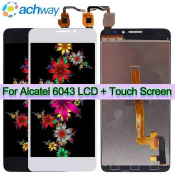 עבור Alcatel 6043 תצוגת LCD מסך מגע חיישן נבדק חדש הדיגיטציה החלפת LCD 5.0