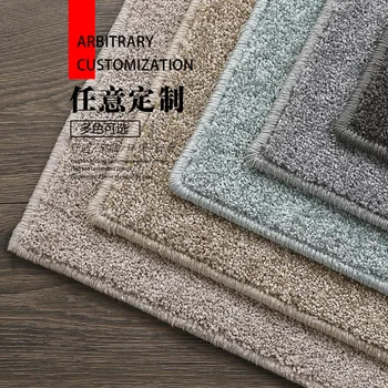 צבע מוצק בסגנון יפני סלון תה, שולחן מרפסת שטיח שיער קצר חדר שינה מלא שטיחים שטח גדול גודל רכות השטיח