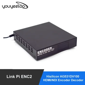 קישור פאי ENC2 Hisilicon Hi3531DV100 HDMI/NDI מפענח מקודד HD H. 265+smartP AVBR/RTMP/RTSP/ONVIF, שידור חי ב-YouTube Facebook