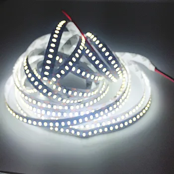 רצועת LED 3014 204 LED/מטר DC12V לא עמיד למים לבן / לבן חם סופר בהיר גמיש LED אור 5m