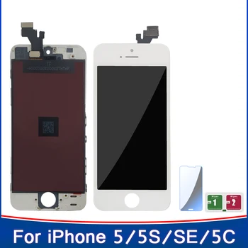 תצוגת LCD לאייפון 5 5S SE 5C עם מסך מגע דיגיטלית להחליף עבור Apple iPhone 5/5C/5S/SE לא מת פיקסל+זכוכית מחוסמת